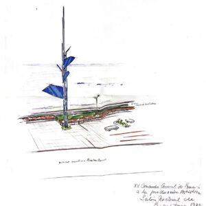 1983 croquis Transpomar para el XV concurso Mar del Plata